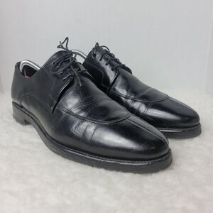 Allen Edmonds Belmont Mens Size 10 Black Leather Split Toe Oxfords Dress Shoes